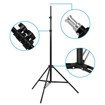 Excelvan 2000W Photography Studio LED Lighting Kit