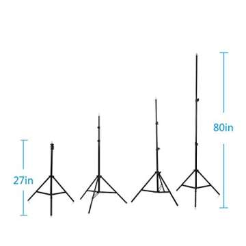Excelvan 2000W Photography Studio LED Lighting Kit