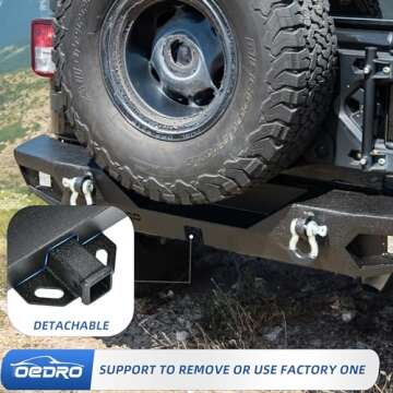 OEDRO Rear Bumper for Jeep Wrangler JL - Tough and Stylish