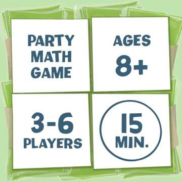 Melon Rind Clumsy Thief Math Game for Kids Ages 8+, Educational for Kid's Learning and Confidence Building, Fun Math Card Game for 3-6 Players Adding to 100