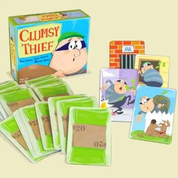 Clumsy Thief Math Game for Kids - Fun Educational Card Game