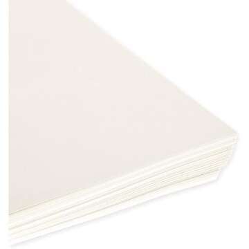 Juvale 100-Pack Cold Press Bamboo Paper Sheets for Mixed Media, Drawing, Painting, 120GSM (8.5 x 11 in)