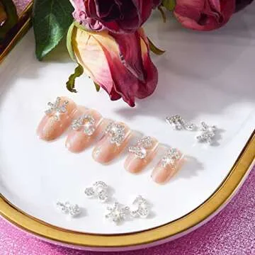 48 Pcs Zodiac Sign Nail Charms Zodiac 3D Rhinestone Jewelry Art Nail Charms DIY Horoscope for Jewelry Making Necklace Bracelet Earrings Crafts Supplies(Silver)