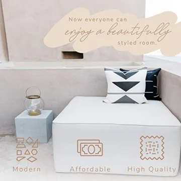 Woven Nook Decorative Leather Pillow Covers - 4 Pack