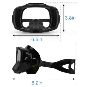 YEUX MER Snorkeling Mask Comfortable Adjustable Design