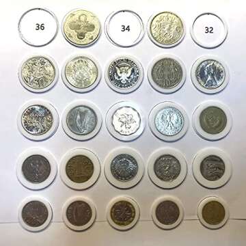 Coin Ring Spacer Set - 25 Spacers for Coin Rings making - Intended for centering any coin in Center Punch