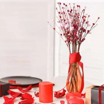 Elegant N&T NIETING 24 in Artificial Berry Flowers for Valentine