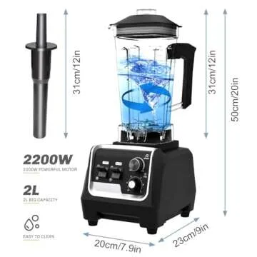 Top Professional Blender 2200W with 2L Capacity