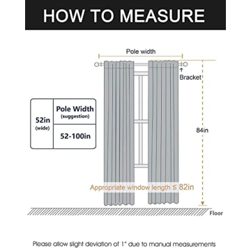 SMILETIME 84in Velvet Room Darkening Curtains - Ivory Beige