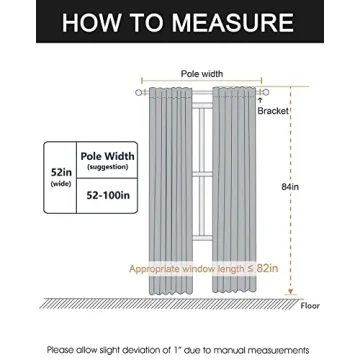 SMILETIME 84in Velvet Room Darkening Curtains - Ivory Beige