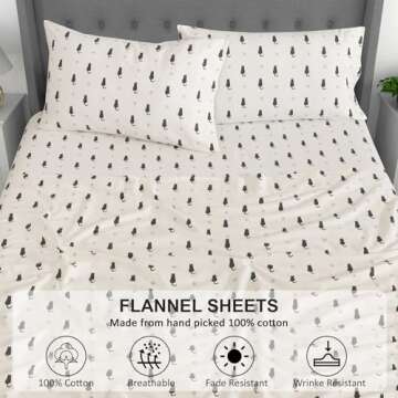 RUVANTI 100% Cotton Flannel Sheets Sets Main
