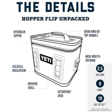 YETI Hopper Flip 8 Portable Cooler, Power Pink