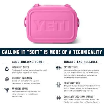 YETI Hopper Flip 8 Portable Cooler in Power Pink