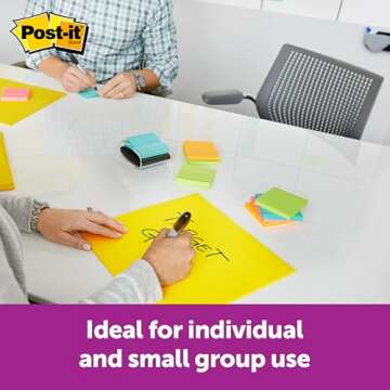 Post-it Super Sticky Big Notes, 11 in x 11 in, 1 Pad, 2X The Sticking Power, Yellow, Recyclable (BN11)
