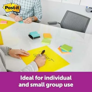 Post-it Super Sticky Big Notes, 11 in x 11 in, 1 Pad, 2X The Sticking Power, Yellow, Recyclable (BN11)