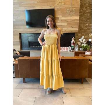 PRETTYGARDEN Women's Casual Maxi Dress - Boho Style