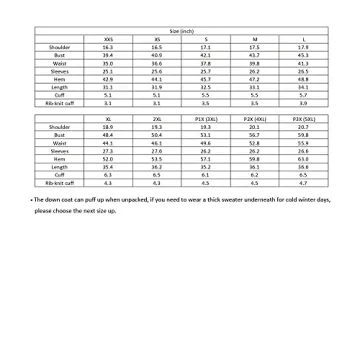 Stylish Valuker Women's Lightweight Down Coat for Winter