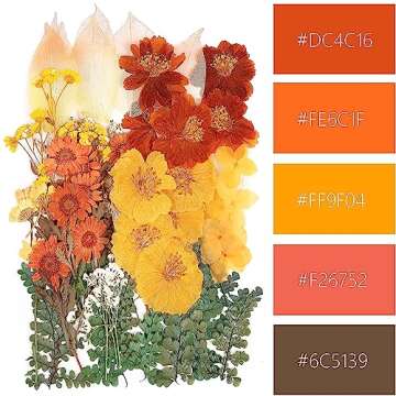 100 PCS Real Dried Pressed Flowers Leaves Natural Plant Herbarium for DIY Resin Mold Jewelry Making ...