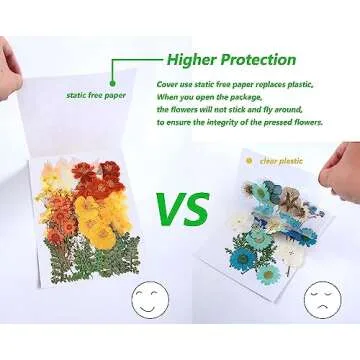 100 PCS Real Dried Pressed Flowers Leaves Natural Plant Herbarium for DIY Resin Mold Jewelry Making Craft (20 Styles)-Fall Yellow Orange