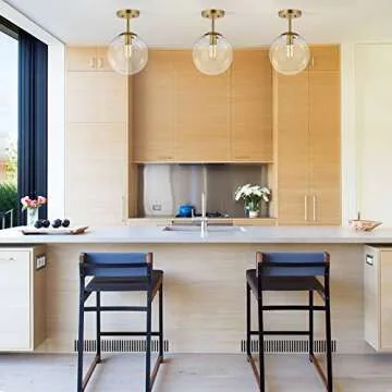 Light Society Zeno Globe Semi Flush Mount Ceiling Light