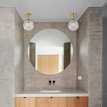 Light Society Zeno Globe Semi Flush Mount Ceiling Light