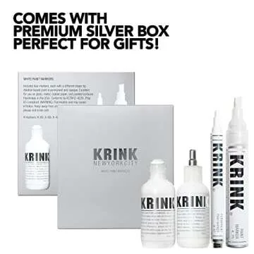 Krink Paint Marker Set - 4 White Markers for Versatile Art