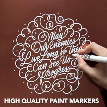 Krink Paint Marker Set - 4 White Markers for Versatile Art