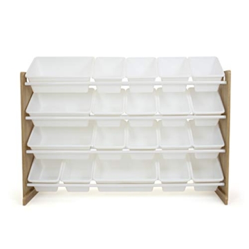 Humble Crew Toy Organizer 20 Storage Bins Natural White