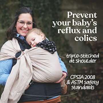 Nalakai Luxury Ring Sling - Soft & Sustainable Baby Carrier