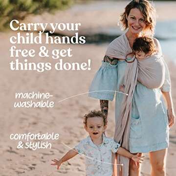 Nalakai Luxury Ring Sling - Soft & Sustainable Baby Carrier