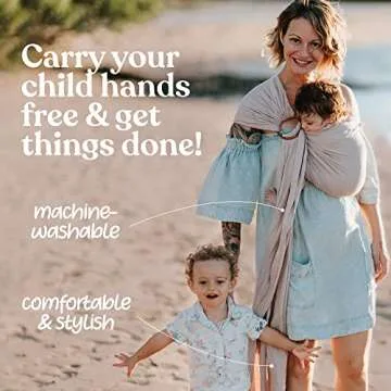 Nalakai Luxury Ring Sling - Soft & Sustainable Baby Carrier