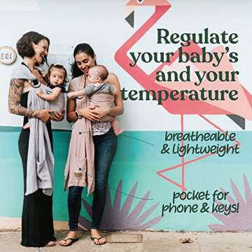 Nalakai Luxury Ring Sling - Soft & Sustainable Baby Carrier
