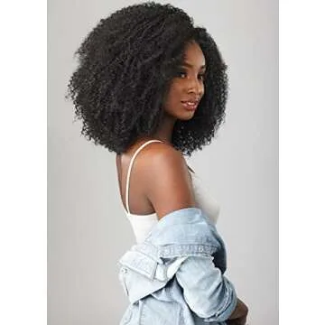 Sensationnel Synthetic Hair Half Wig Instant Weave Curls Kinks & Co Game Changer (1B)
