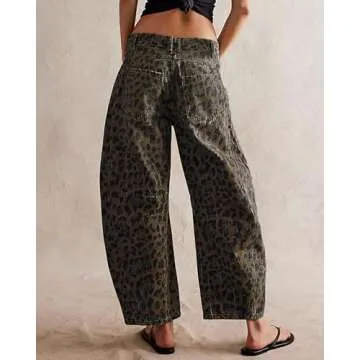 Stylish Womens Mid Rise Barrel Jeans for Trendy Looks