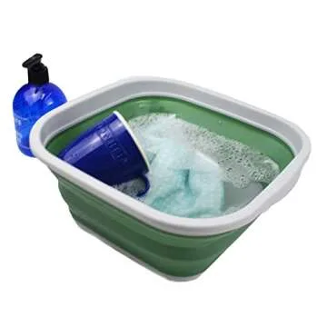 Collapsible Tubs Set: Space-Saving Dish Basins for All Needs