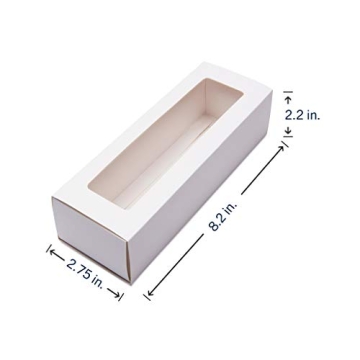 Essos Macaron Boxes with Clear Display Window 25 Pack