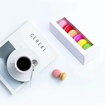 Essos Macaron Boxes with Clear Display Window 25 Pack