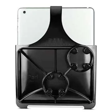 RAM Mounts EZ-Roll'r Cradle for Apple iPad 6th gen, Air 1-2 & Pro 9.7 RAM-HOL-AP17U Compatible with RAM B 1" and C 1.5" Size Round Ball Bases