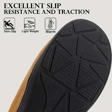 oyioyiyo Slippers for Women,Indoor Outdoor Anti-Slip Warm House Slippers for Women with Durable Rubb...