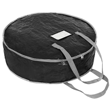 36" Wreath Storage Bag Tear-Resistant Heavy Duty Handles