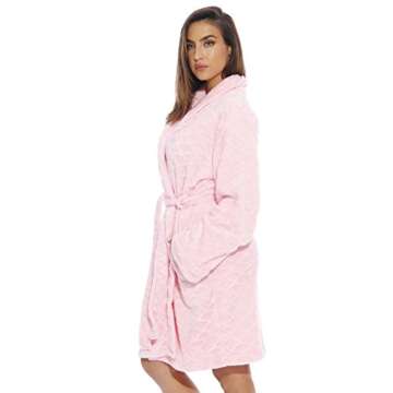 Just Love Kimono Robe / Bath Robes for Women, Size3X Plus, Light Pink