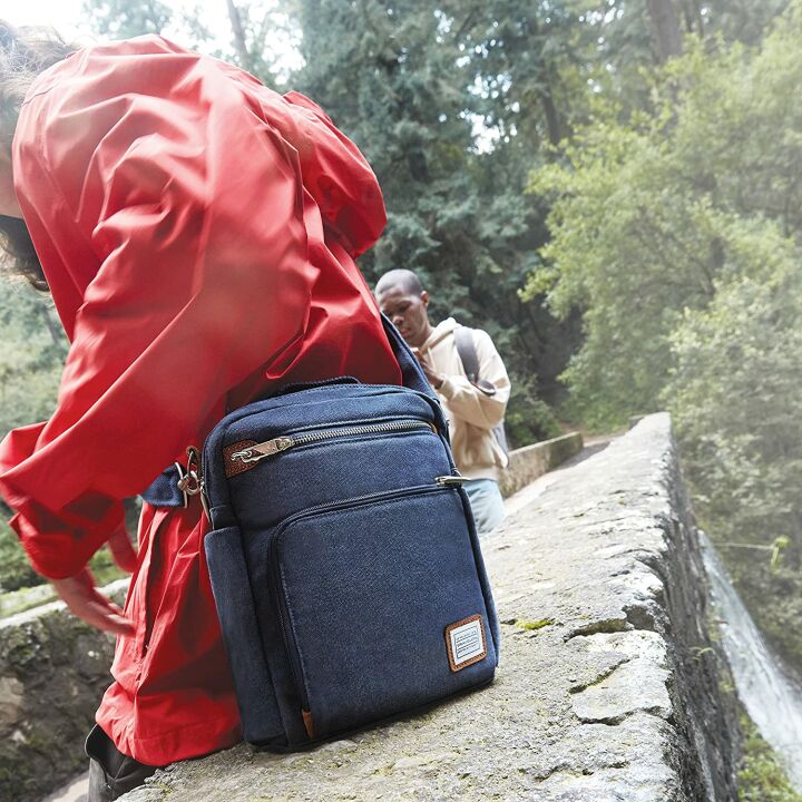 Travelon Heritage Anti-theft Tour Bag in Indigo