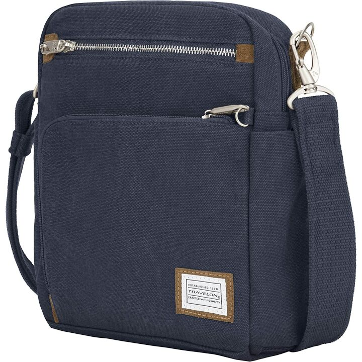 Travelon Heritage Anti-theft Tour Bag in Indigo
