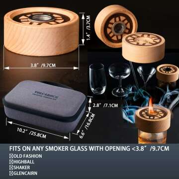 VOLCAROCK Cocktail Smoker Kit for Perfect Drinks