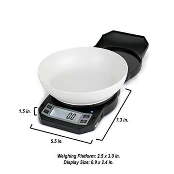 Accurate American Weigh Kitchen Weight Scale with Bowl
