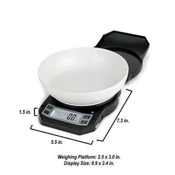 Accurate American Weigh Kitchen Weight Scale with Bowl