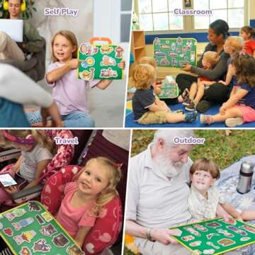 CHEFAN Felt/Flannel Board Story Set of 4, PRECUT Felt Pieces for Preschool Toddlers, Three Little Pigs|Goldilocks and Three Bears|Hansel and Gretel|The Hare and Tortoise
