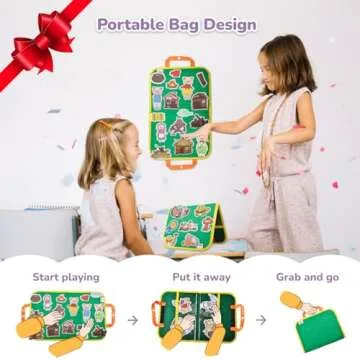 CHEFAN Felt/Flannel Board Story Set of 4, PRECUT Felt Pieces for Preschool Toddlers, Three Little Pigs|Goldilocks and Three Bears|Hansel and Gretel|The Hare and Tortoise