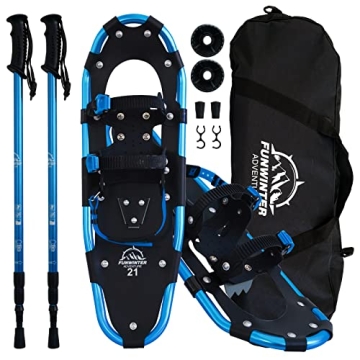 Lightweight Tuxedo Sailor 25" Snowshoes - Enjoy Winter Adventuring!