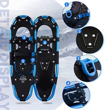 Lightweight Tuxedo Sailor 25" Snowshoes - Enjoy Winter Adventuring!